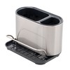 bremermann Sink Organizer with Sponge Holder and Dish Brush Holder,