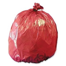 Medical Action Industries Inc. RIWB142424 Biohazard Can Liners,10 Gallon,1.2 mil,24-Inch x24-Inch,50/BX,Red