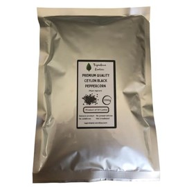 Premium Quality Ceylon Black Peppercorn 200g in foil pack