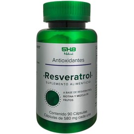 5H8 Nutrition Antioxidantes Resveratrol | 90 Cápsulas | Suplemento con Biotina y Frutos Rojos