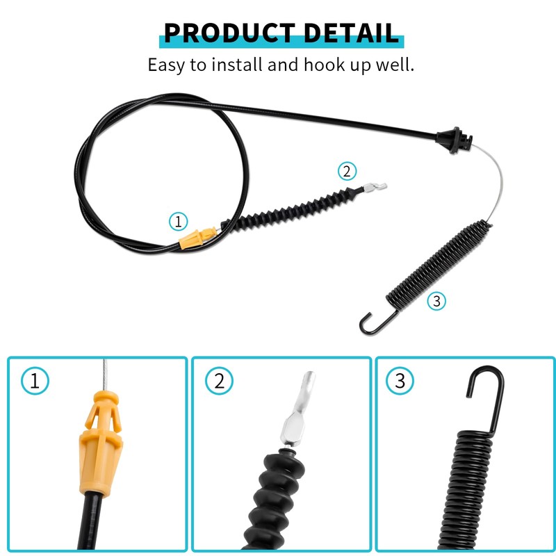 IDEASURE 946-04173E Deck Engagement Cable Compatible with MTD Troy-Bilt Lawn