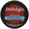 Indulgio Cappuccino, French Vanilla, 12-Count Single Serve Cup for Keurig