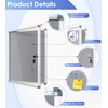 SWANCROWN Enclosed Bulletin Board Lockable Noticeboard Case with Aluminium Frame,Grey