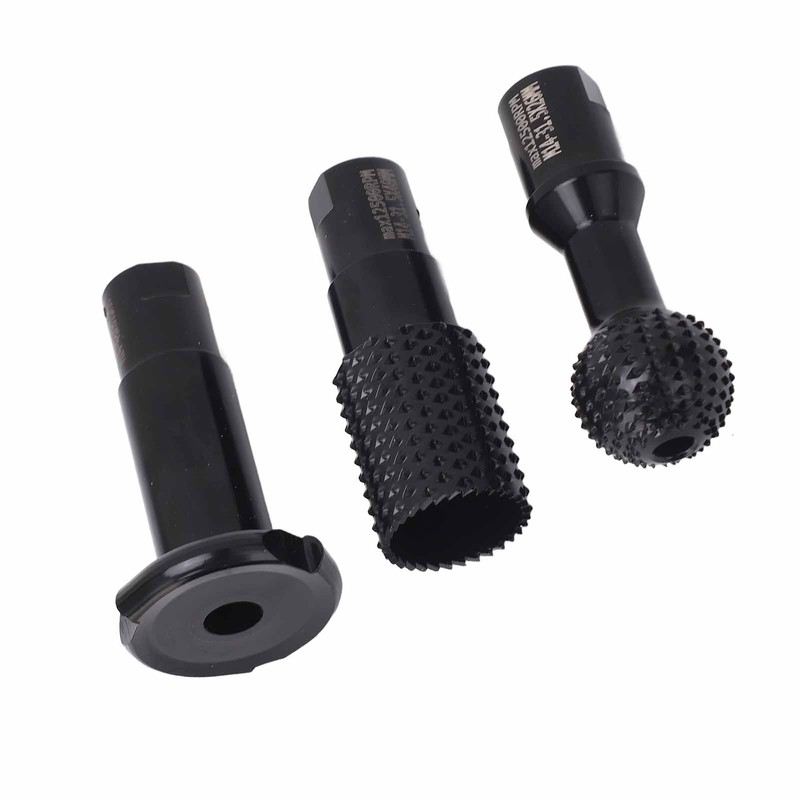 3Pcs Rotary Burr Set M14 Rotary File Wood Carving Burrs