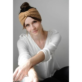 DRESHOW Women's Winter Knitted Headband Girls, 4 Pieces Headbands, Knitted Hair Band, Ear Warmers, Elastic, Autumn and Winter Headband Women