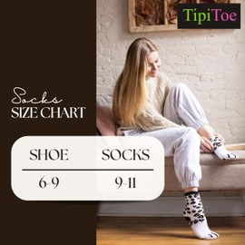 Tipi Toe Women's 3-Pack Cozy Microfiber Anti-Skid Fuzzy Midnight Velvet Patterned Crew Socks – Includes Exclusive Gift Box, Perfect for Women’s Sizes 9-11, FZ29-B-BX, Midnight Velvet, 9-11