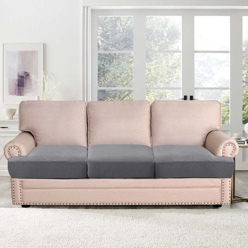 H.VERSAILTEX Stretch 3 Piece T Cushion Sofa Slipcovers Individually Sofa