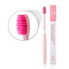 HIMALAYA PINKSALT Natural Toothbrush - Medium Toothbrushes for Adults, Plaque