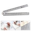 Clear Acrylic Folding Ruler Straight Ruler for Student Teachers, Math