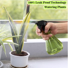 paeyaer Hair Spray Bottles 17 oz (2 Pack) - Leak Proof, Adjustable Nozzle, Ultra Fine Continuous Water Mister for Hairstyling, Cleaning, Plants, Misting & Pet training