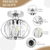 FRIDEKO HOME FRIDEKO HOME Mini Crystal Ceiling Lamp Chrome, Modern