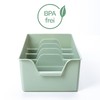 KONZEPT Spice Organiser for Cupboard, Stackable Spice Storage, Plastic Spice