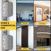 KOLET Ball Bearing Door Hinges, 4 x 4 Inches Black
