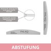 INLAQ® Nail File 100/180 for Nails, Manicure Nail Files, Double-Sided