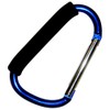 E-Value Aluminum Hanger Carabiner LL with Sponge Grip, Blue