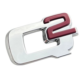 3D Lettering Metal Trunk for Giulia, Q2. Suitable for All Alfa Romeo Giulia Models, Sports Tailgate Letter Sticker Badge, Giulia Exterior Accessories (Silvery)