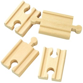 Popondetta MOK-716 Moku Train Rail Set, Wooden Train Rail Toy, Extension Rail, For Ages 3 and Up