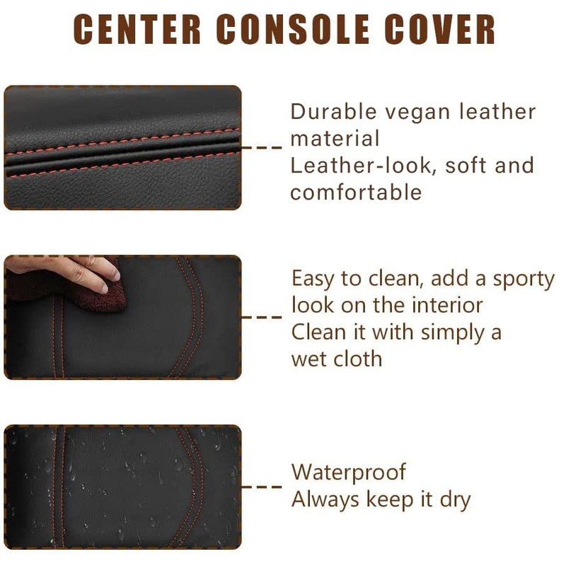 Muslogy Center Console Armrest Cover Compatible with Ford Maverick XL