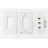 RiteAV Decorative 1 Gang 3 Port Cat6 Wall Plate -