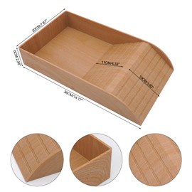 Reptile Feeding Bowl, Turtle Bathtub with Steps, Feeding Bowl, Climbing Animals, Sun Terrace, Suitable for Lizards Amphibians (Wood Grain)