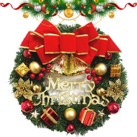 30 cm Christmas Decoration Wreath Door, Door Wreath, Front Door, Outdoor Christmas, Christmas Wreath, Fir Garland, Christmas Decoration Wreath, Artificial Wreath Christmas (B)