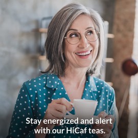 The Republic of Tea HiCAF Pom-Berry Black Tea, 50 Tea Bags, High Caffeine Pomegranate Blueberry Tea