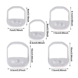 YKKJ 5 Pieces Beard Shaper, Shave Stencil Tool, Haircut Tool Set for Men, Goat Cord, Moustache Grooming Shaping Stencil