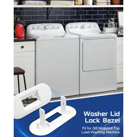 2Pcs WH01X24381 4502680 Washer Lid Lock Bezel Fit for GE/Hotpoint Top Load Washing Machine