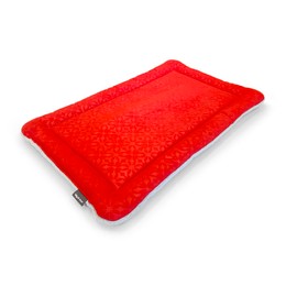 WEST PAW Big Sky Nap Flat Dog Mat with IntelliLoft Fiber and Fill Durable Lightweight Mat for Dogs and Cats, Made in USA (Small, Crimson)