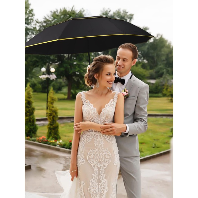 Kalolary UPF 50+ UV Protection Compact Golf Umbrella,62 Inch Extra
