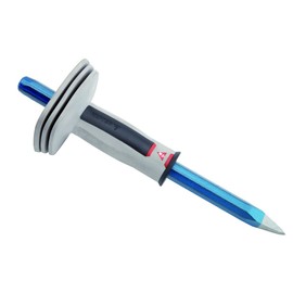 Octagonal chrome vanadium steel body point chisel 18 x 300 mm with guard