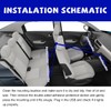 povtii Car LED Strip Light, 24 LED RGB Auto Under
