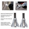 2pcs Deburring Chamfering Device Triangular Handle Deburring External Drill for