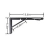 AMBOJIE Folding Shelf Brackets - 14 Inch 2 Pcs Heavy