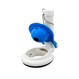 Toilet Flush Valve Assembly for One-Piece Toilets with Flapper and Chain 3-Inch Replacement Parts, Repair Kit, Easy Install.