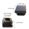 Gizhome Square Plastic Polyethylene Plug 1"x 1", Tubing End Cap,