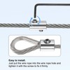 M METERXITY 4-Pack Wire Rope Cable Clamp, 5mm Hole 304