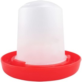 1Pc Baby Chick Feeder and Waterer 0.35Lbs/5.4Oz Chicken Poultry Feeding Equipment Kit Chick Waterer and Feeder No Drown Small No Waste Proof Poultry Feeders Bucket