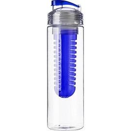 R+M Style Water Bottle 650 ml Fruit Infuser Bottle with Fruit Infuser Blue