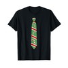 Funny Christmas Candy Cane Tie Holiday T-Shirt T-Shirt