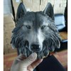 Wenwan Animal Head Wall Decoration, Decorative Sculpture, Wolf