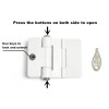 Jola'S House 1 Pack Refrigerator Door Locks Double Button Adhesive
