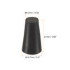 sourcing map Rubber Tapered Plug 8.2mm to 12.7mm Solid Test