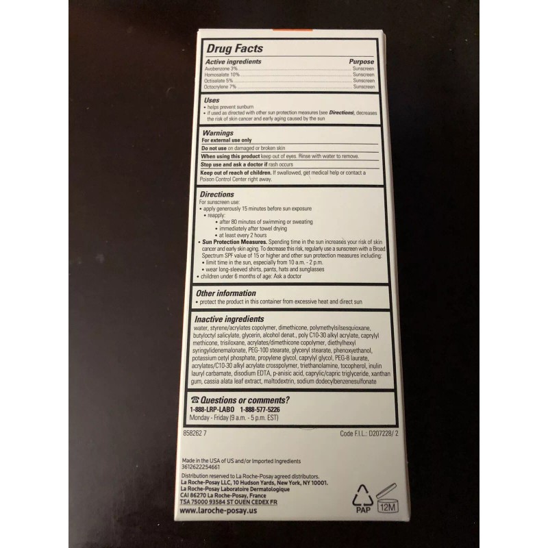 La Roche-posay Anthelios 60 Melt-in Sunscreen Milk 5 fl oz