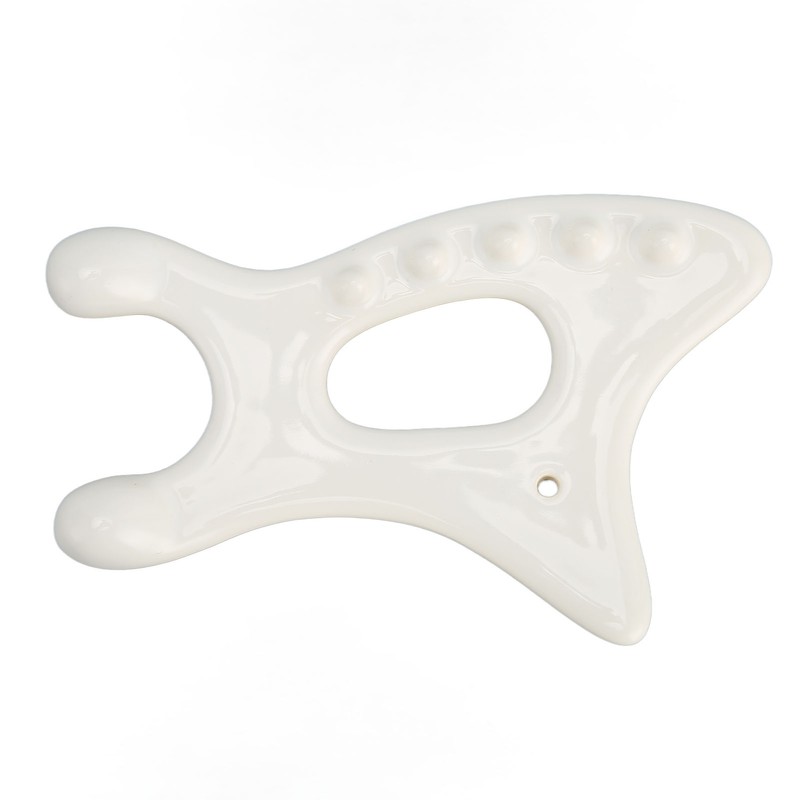Ceramic Gua Sha Scraping Tool Ergonomic Rounded Edges Gua Sha
