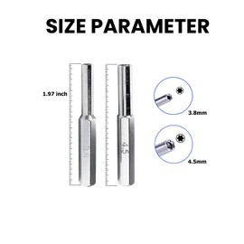 WEPUSEN 3.8mm 4.5mm Gamebit Security Bit Screwdriver for SNES N64 Repair