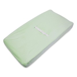 American Baby Company Heavenly Soft Chenille Fitted Contoured Changing Pad Cover, Celery, for Boys and Girls