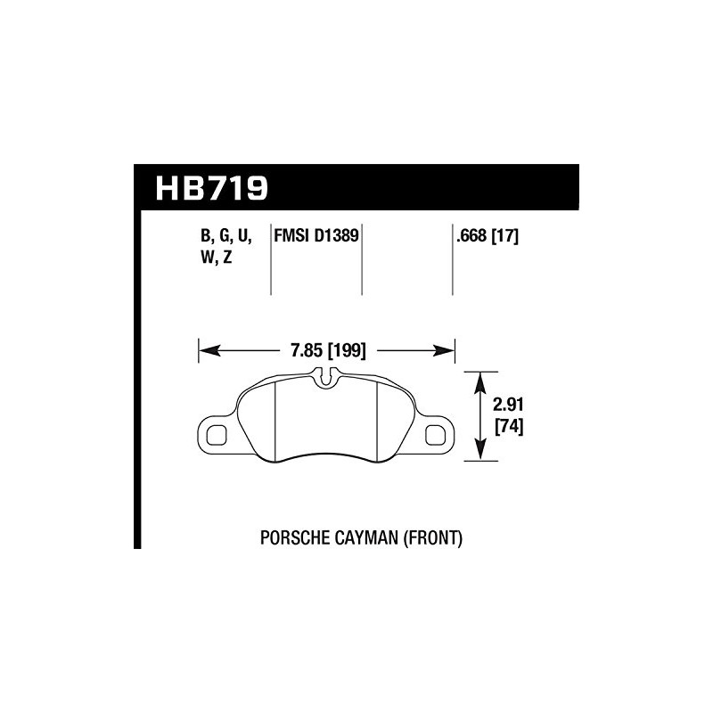 Hawk HB719B.668 Disc Brake Pad