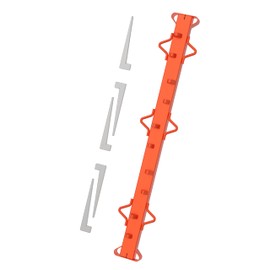 MOOFI 4ft Woven Wire Fence Stretcher Bar, for Bullyard Fence, Horse Wire Mesh, Farm Fence, Yards, Outdoor Havy Duty Metal Fence Tensioner Tool Fence Stretcher with 5 Wedges (Orange)