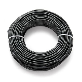 Handicraft Emporium | Anodized Aluminum Wire, Bendable Metal Craft Wire, Flexible Craft Wire | Round | Black Colour | 3.0mm | Length: Approx 5m